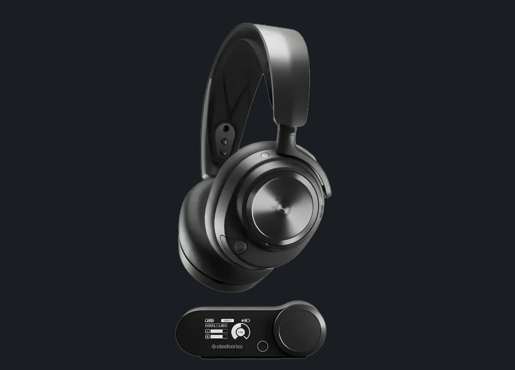 SteelSeries Arctis Nova Pro Wireless Multi-System Gaming Headset - Premium Hi-Fi Drivers - Active Noise Cancellation - Infinity Power System - ClearCast Gen 2 Mic - PC, PS5, PS4, Switch, Mobile / 61520 / 61520